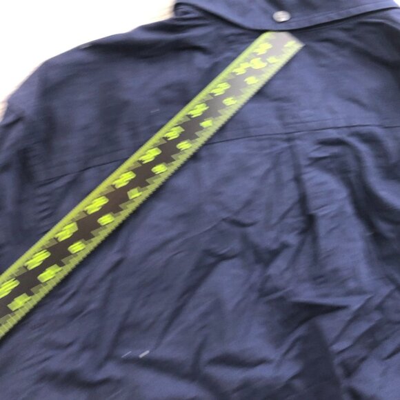 Tommy Hilfiger Men Shirt Small Long Sleeve Button Up Classic Casual Pockets Navy - Picture 6 of 12